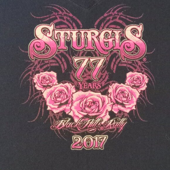 2017 Sturgis Ladies Vee Neck Tee w/Bonus - Picture 3 of 12